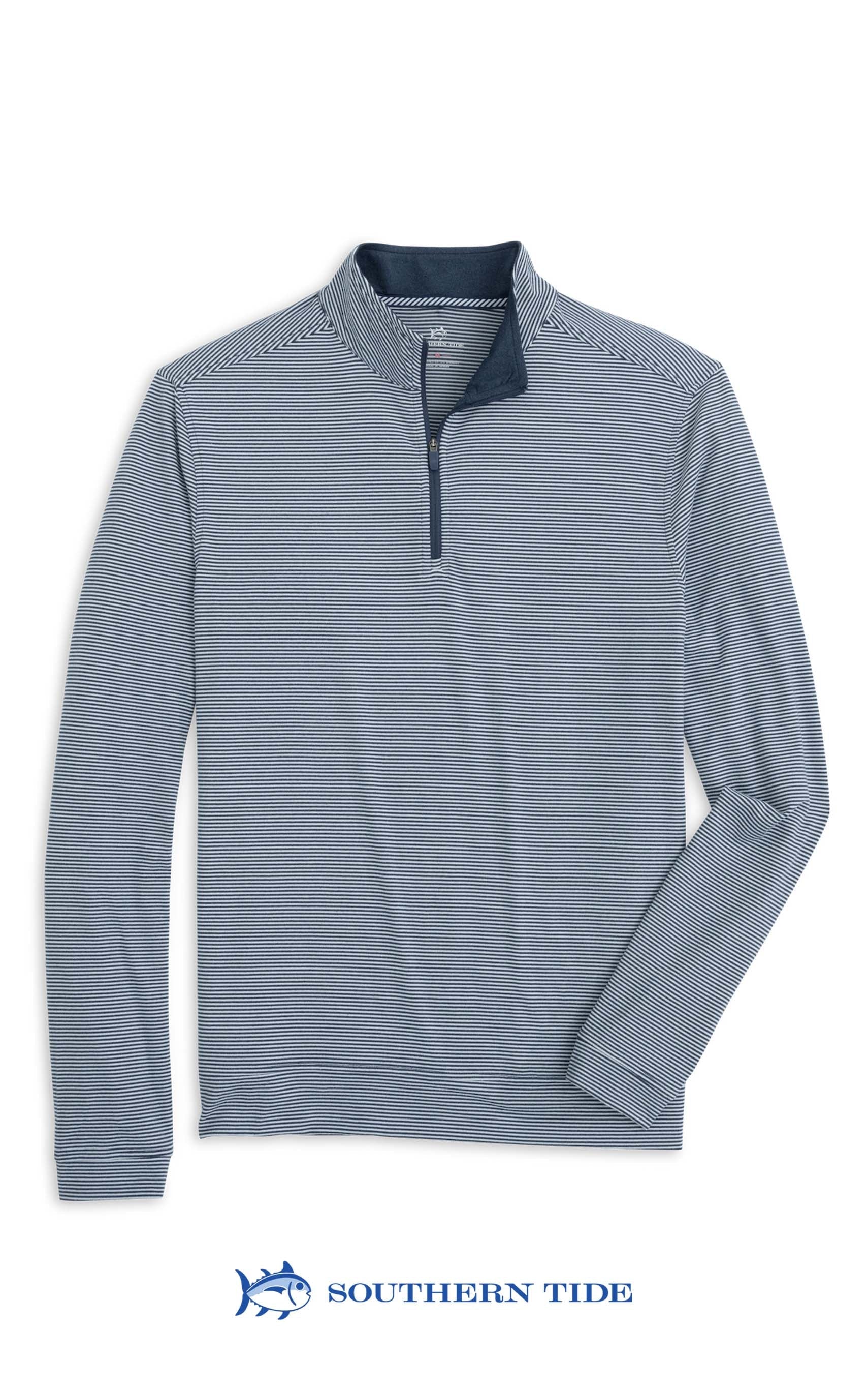 Southern Tide Cruiser Micro-Stripe Hthr Qzip