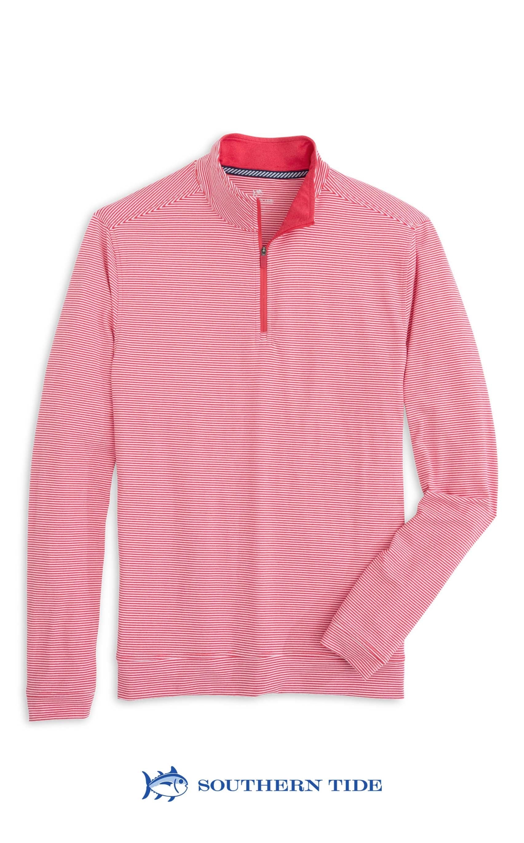 Southern Tide Cruiser Micro-Stripe Hthr Qzip