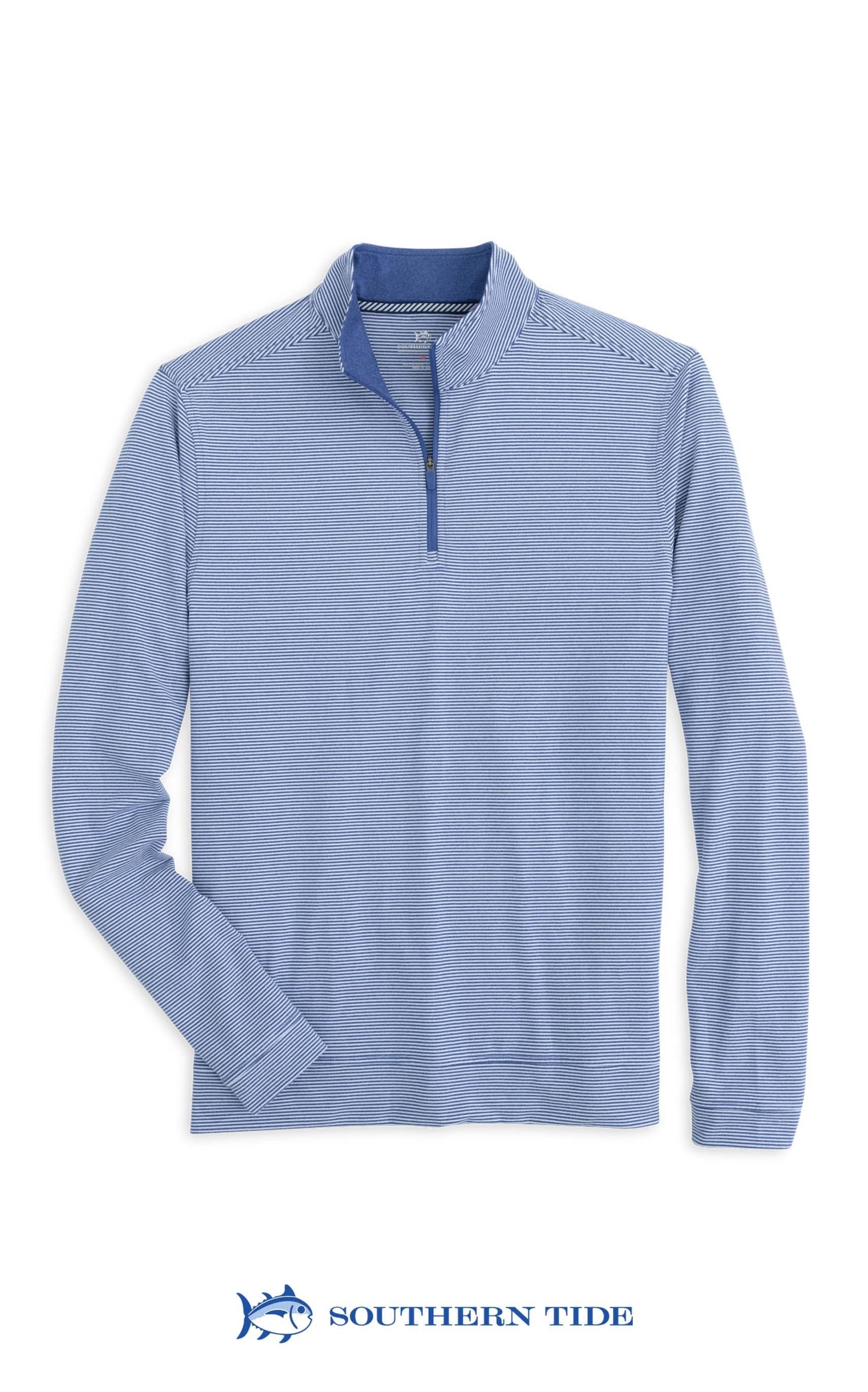 Southern Tide Cruiser Micro-Stripe Hthr Qzip
