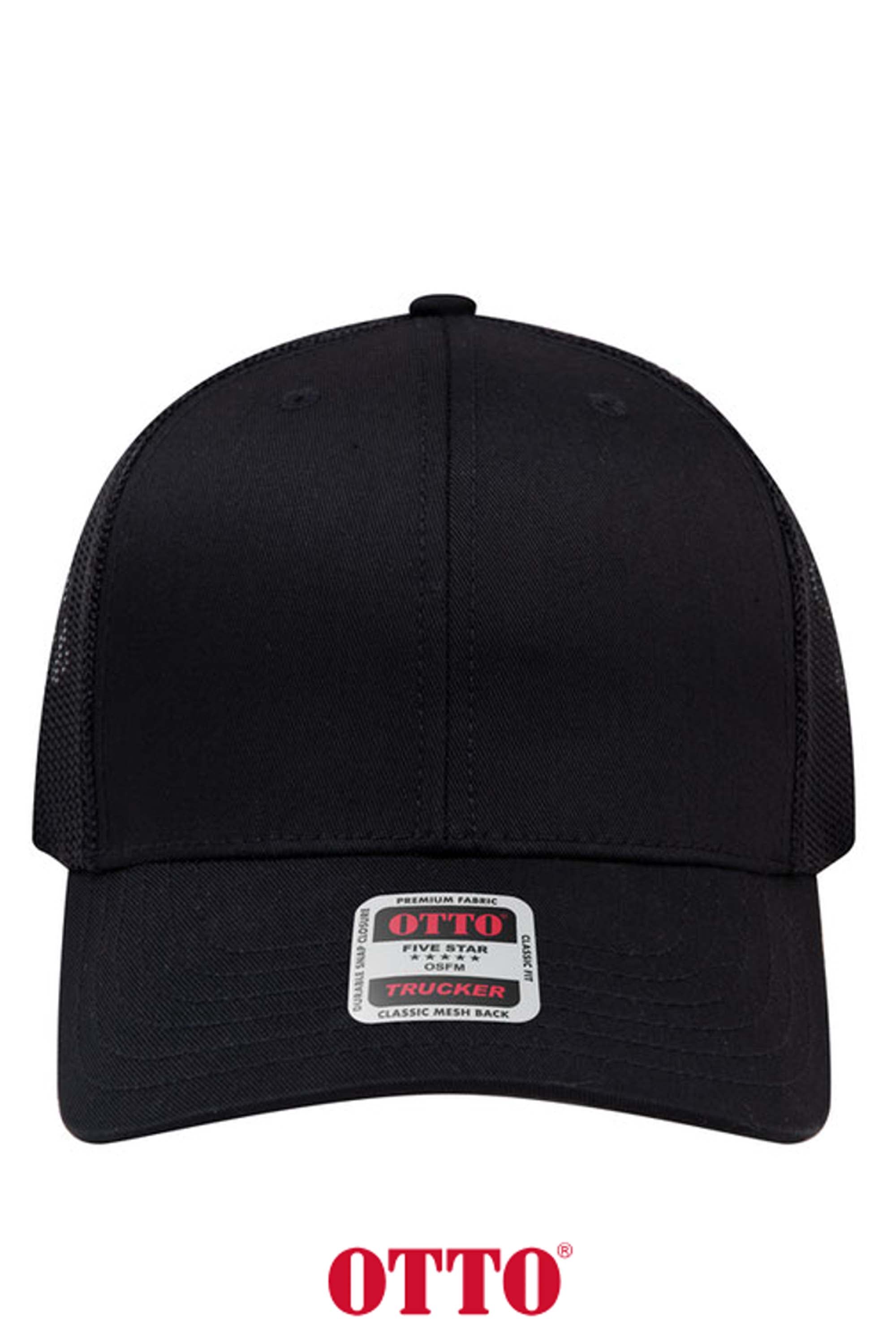 OTTO CAP® 6 Panel Mid Profile Mesh Back Trucker Hat