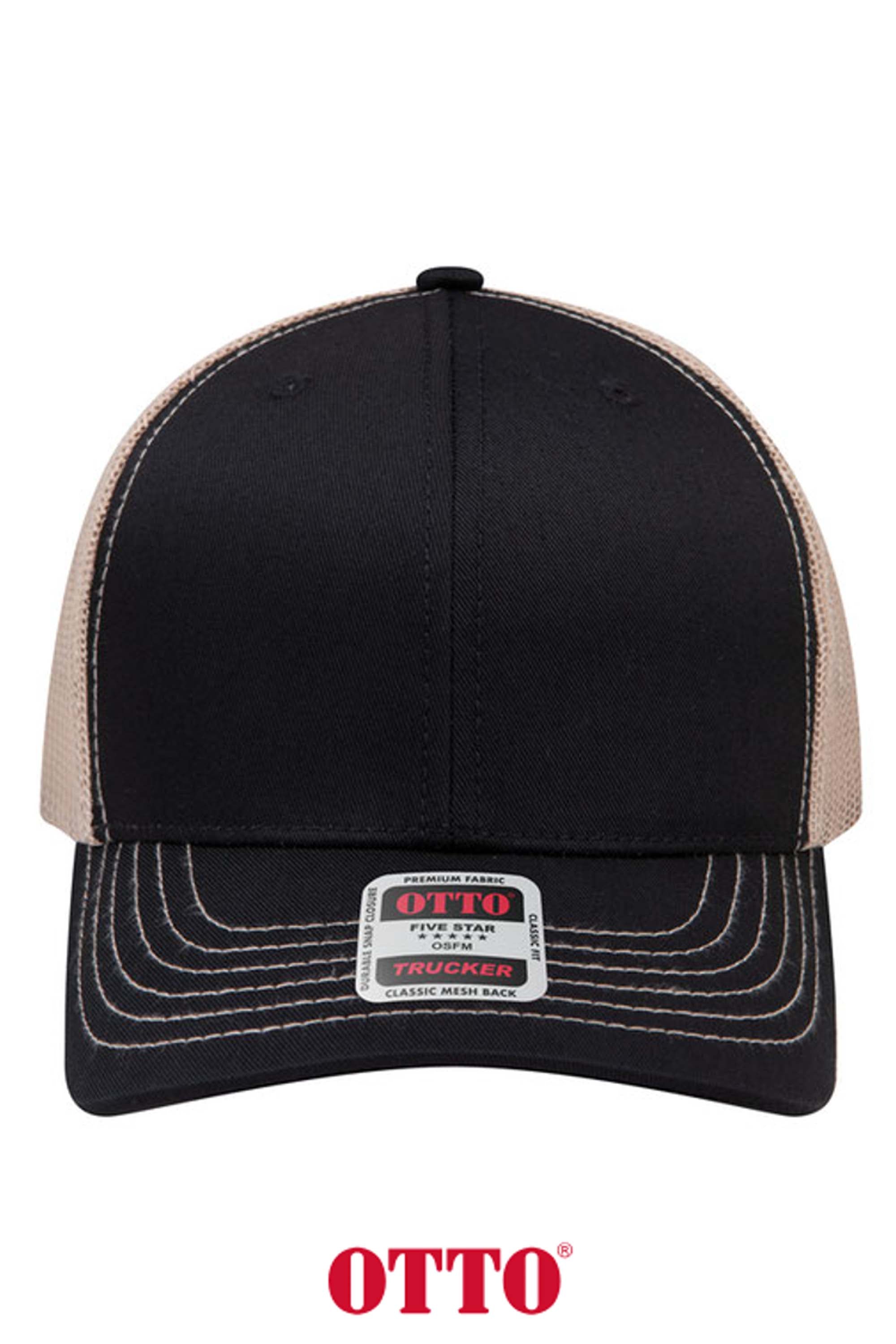 OTTO CAP® 6 Panel Mid Profile Mesh Back Trucker Hat