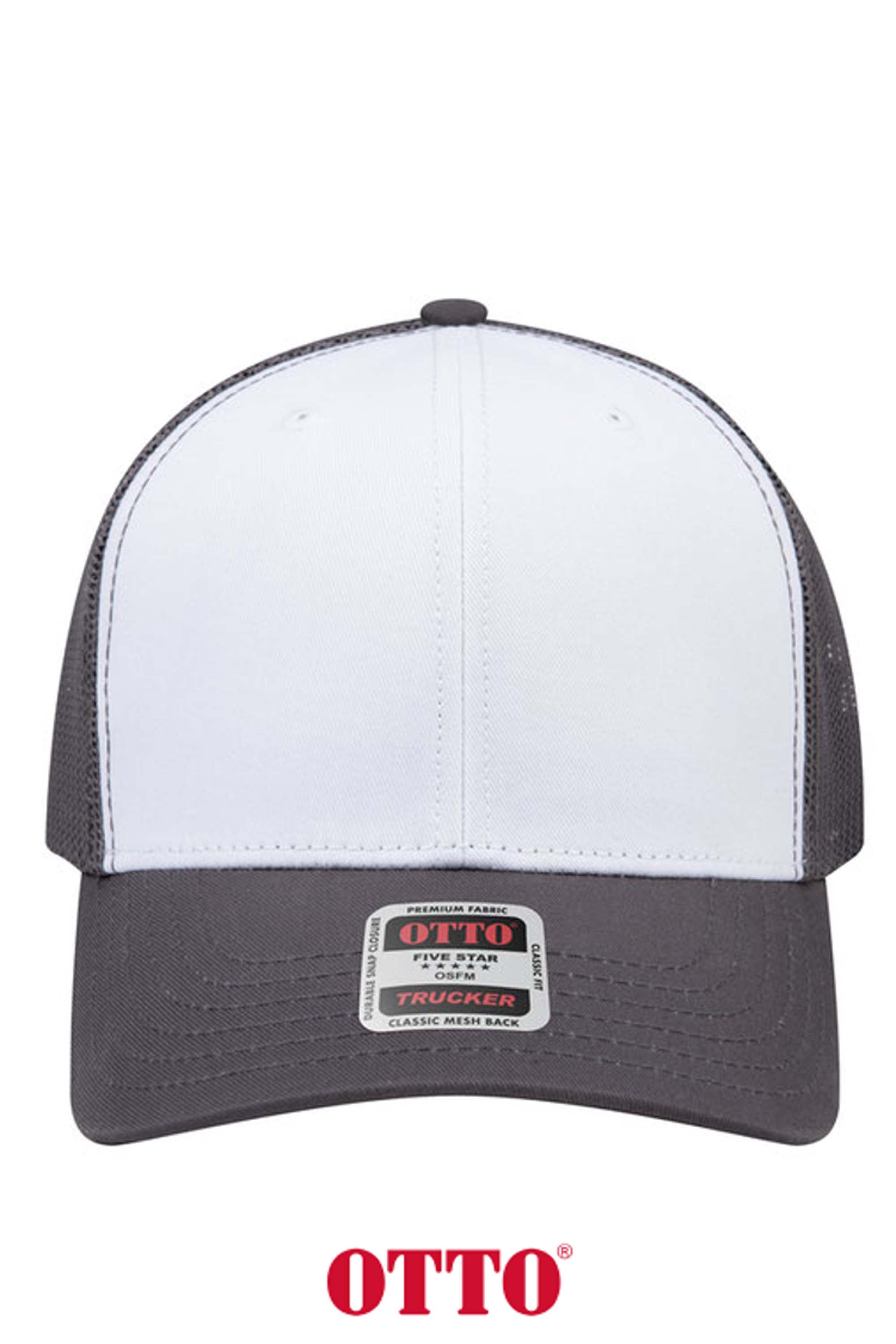 OTTO CAP® 6 Panel Mid Profile Mesh Back Trucker Hat