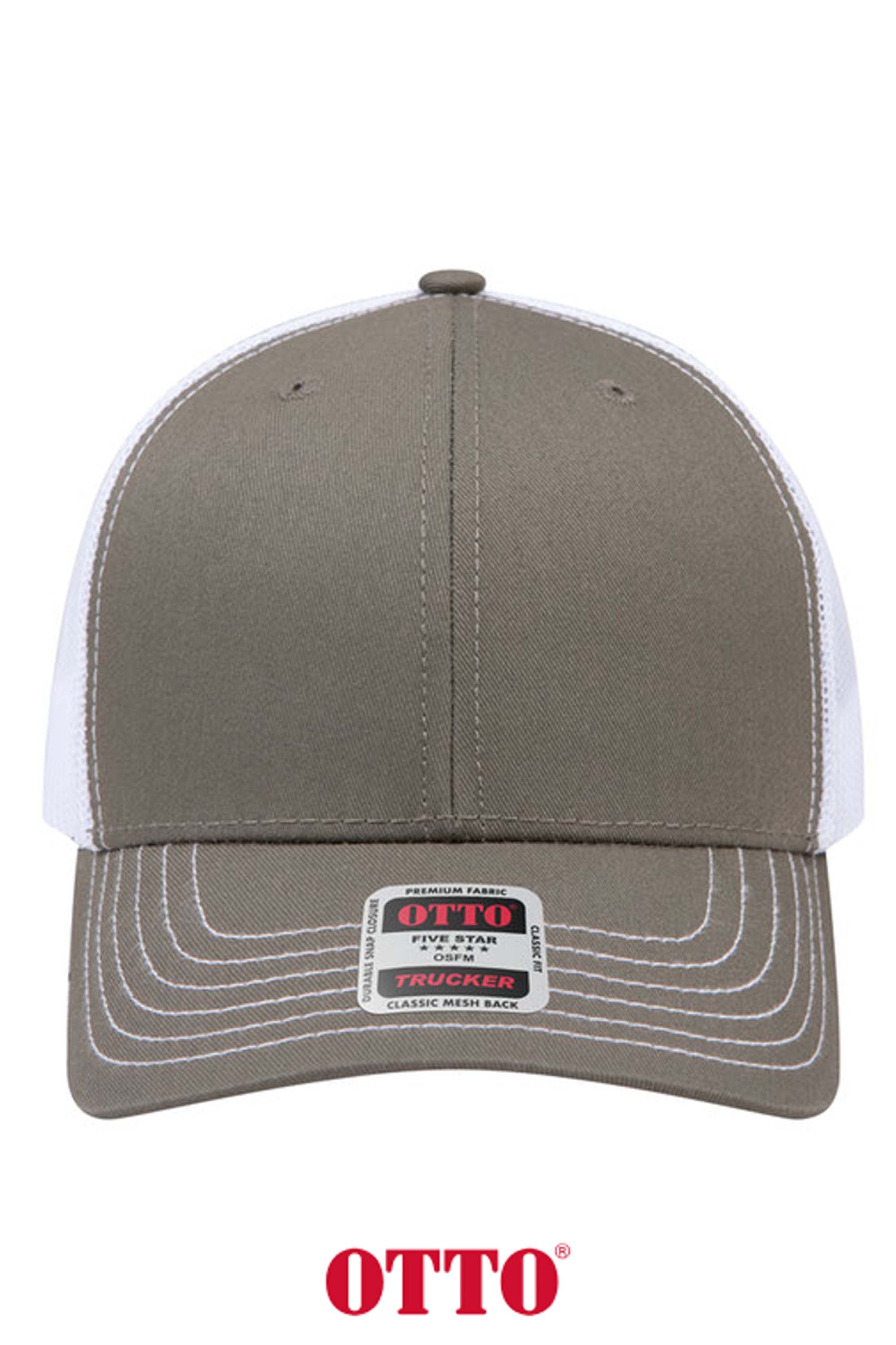OTTO CAP® 6 Panel Mid Profile Mesh Back Trucker Hat