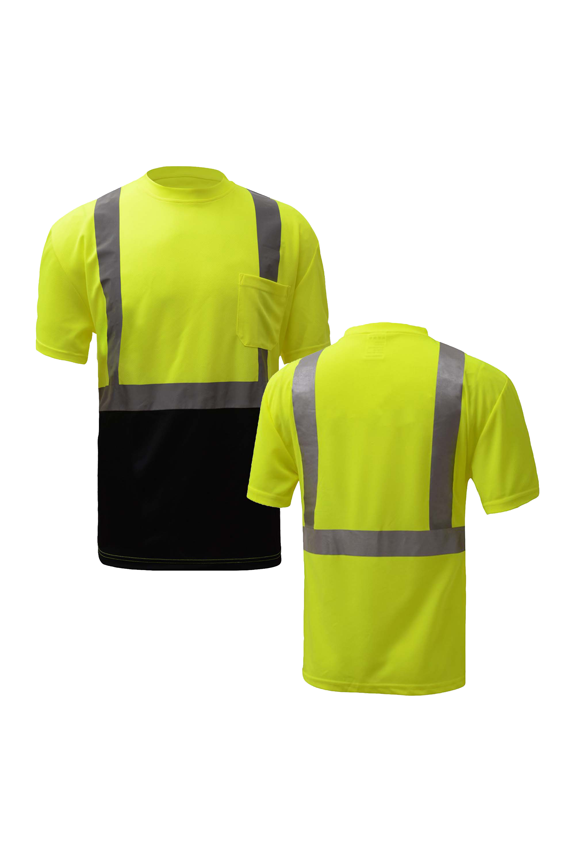 Class 2 Safety T-shirt with black bottom