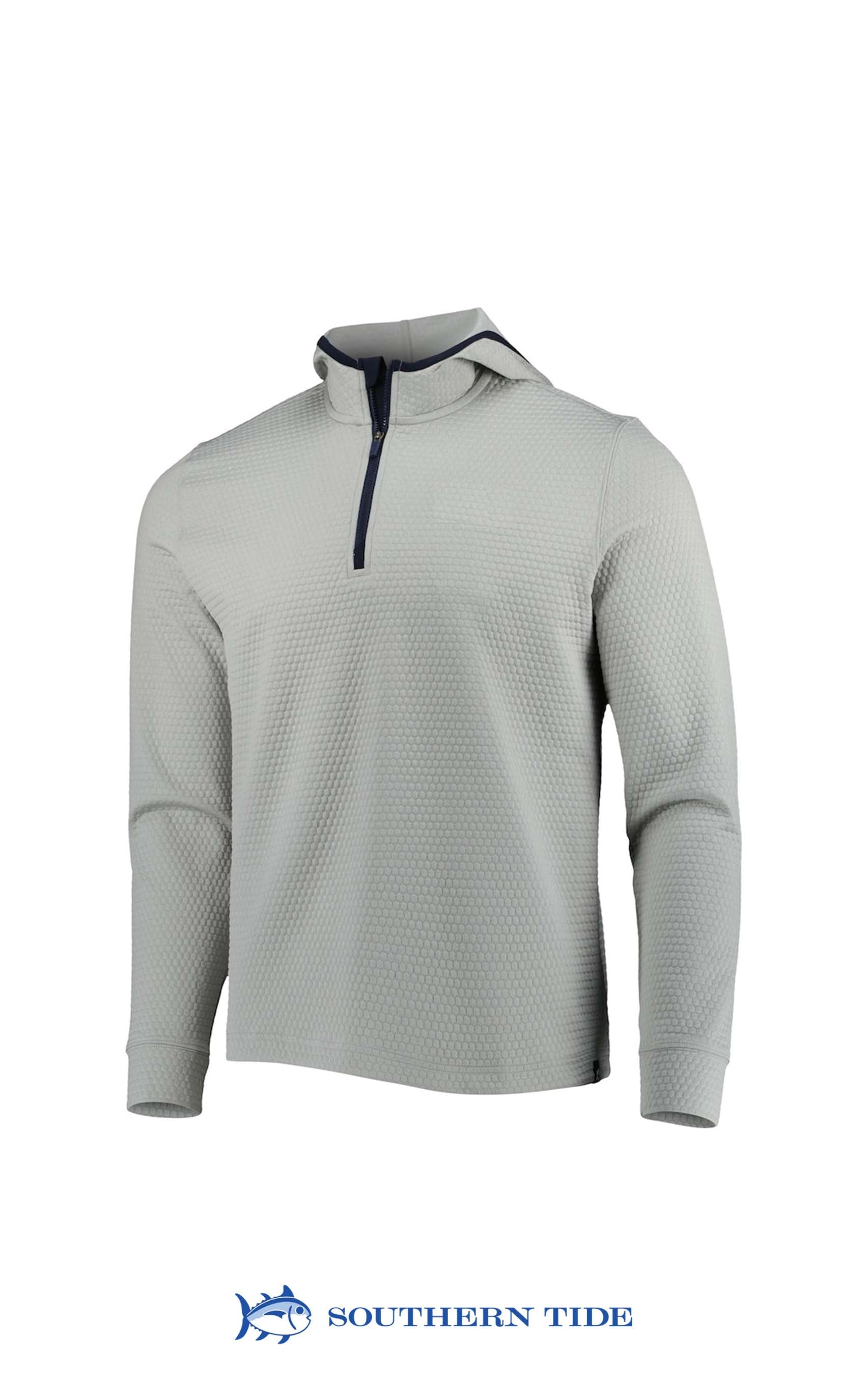 Southern Tide Scuttle Hoodie Perf Heather Qzip