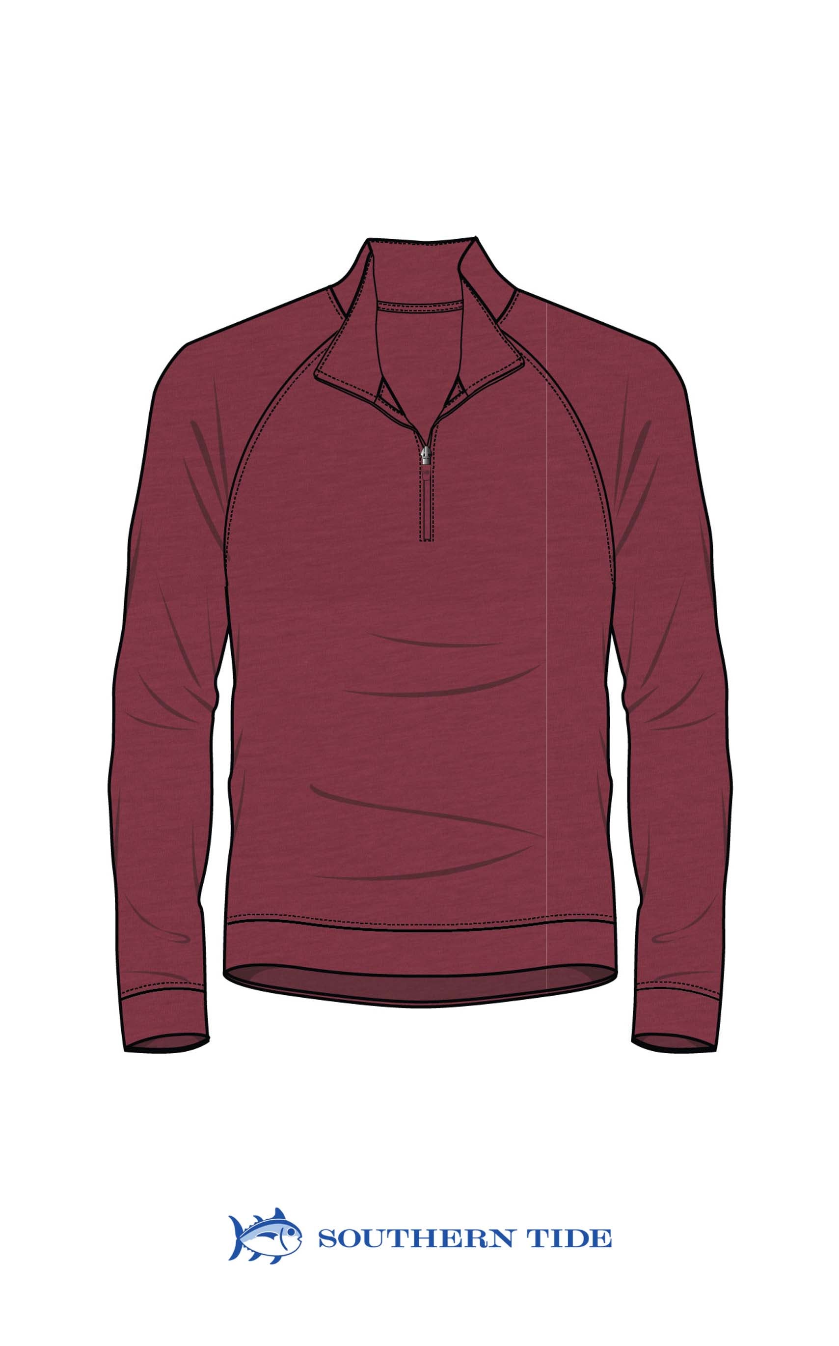 Southern Tide Cruiser Heather Quarter Zip