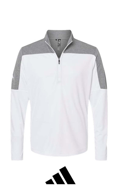 Adidas Men's Ultimate365 Lightweight Colorblocked Quarter-Zip Pullover