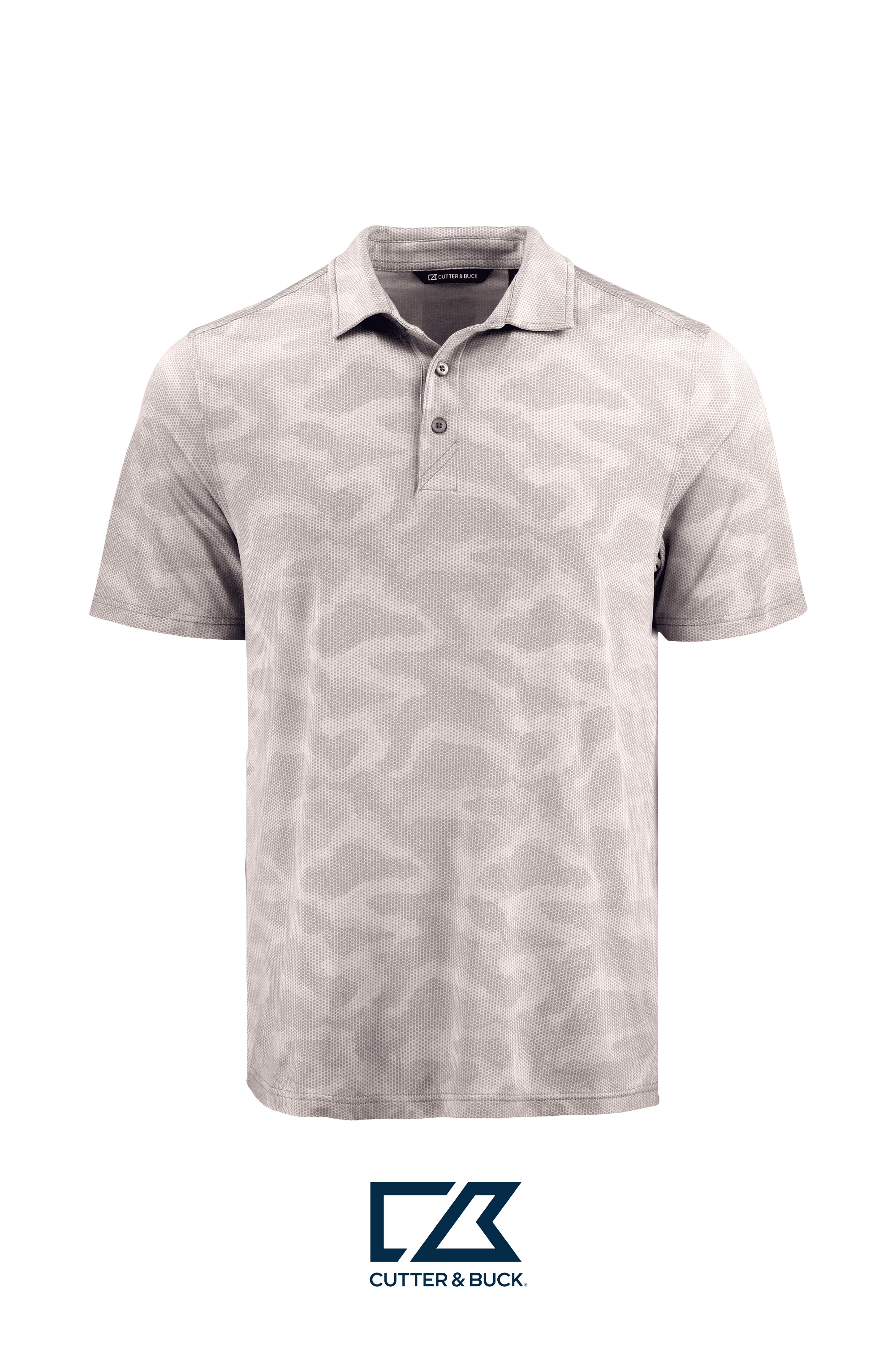 Cutter & Buck Coastline Recycled Double Peached Camo Print Mens Polo