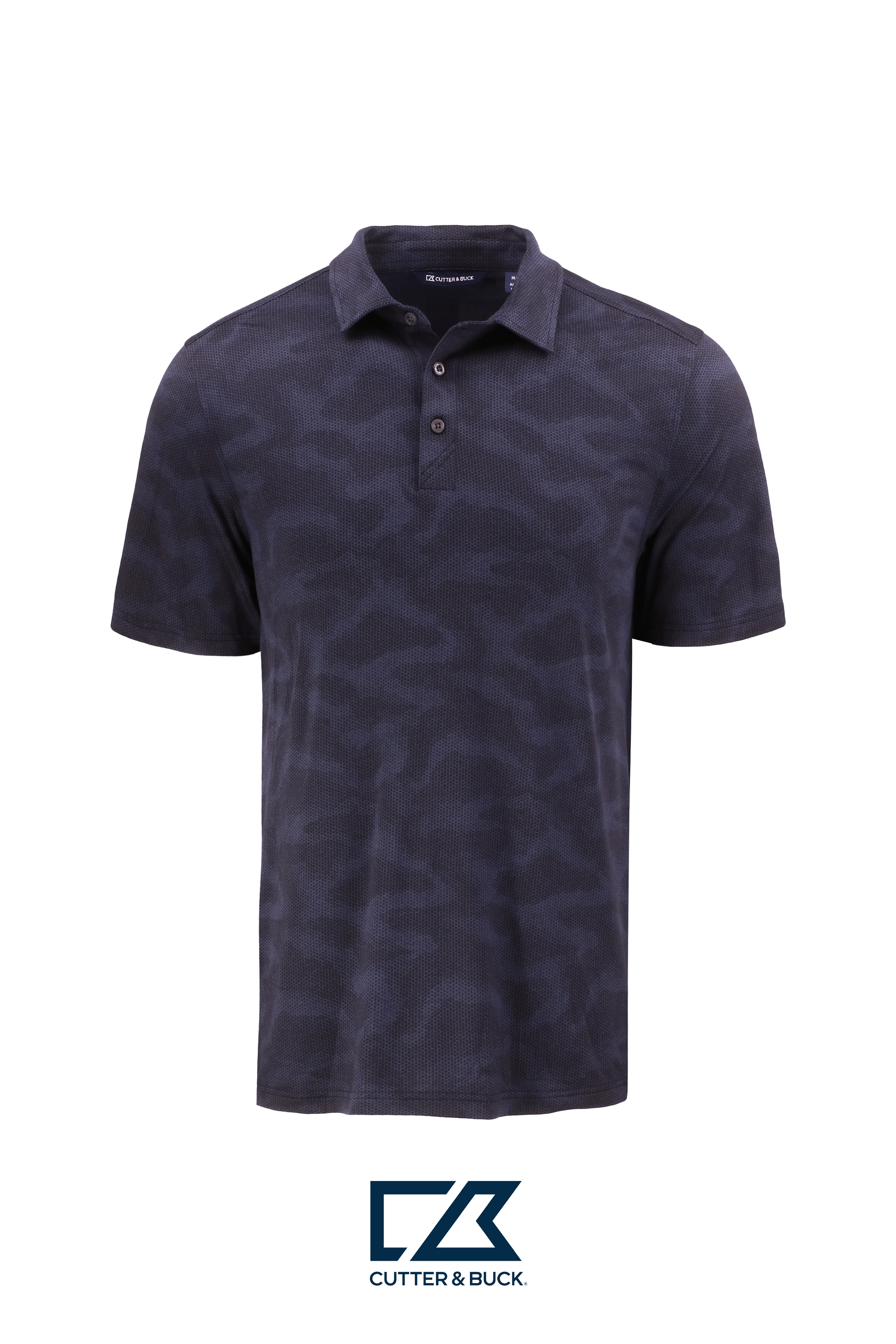 Cutter & Buck Coastline Recycled Double Peached Camo Print Mens Polo