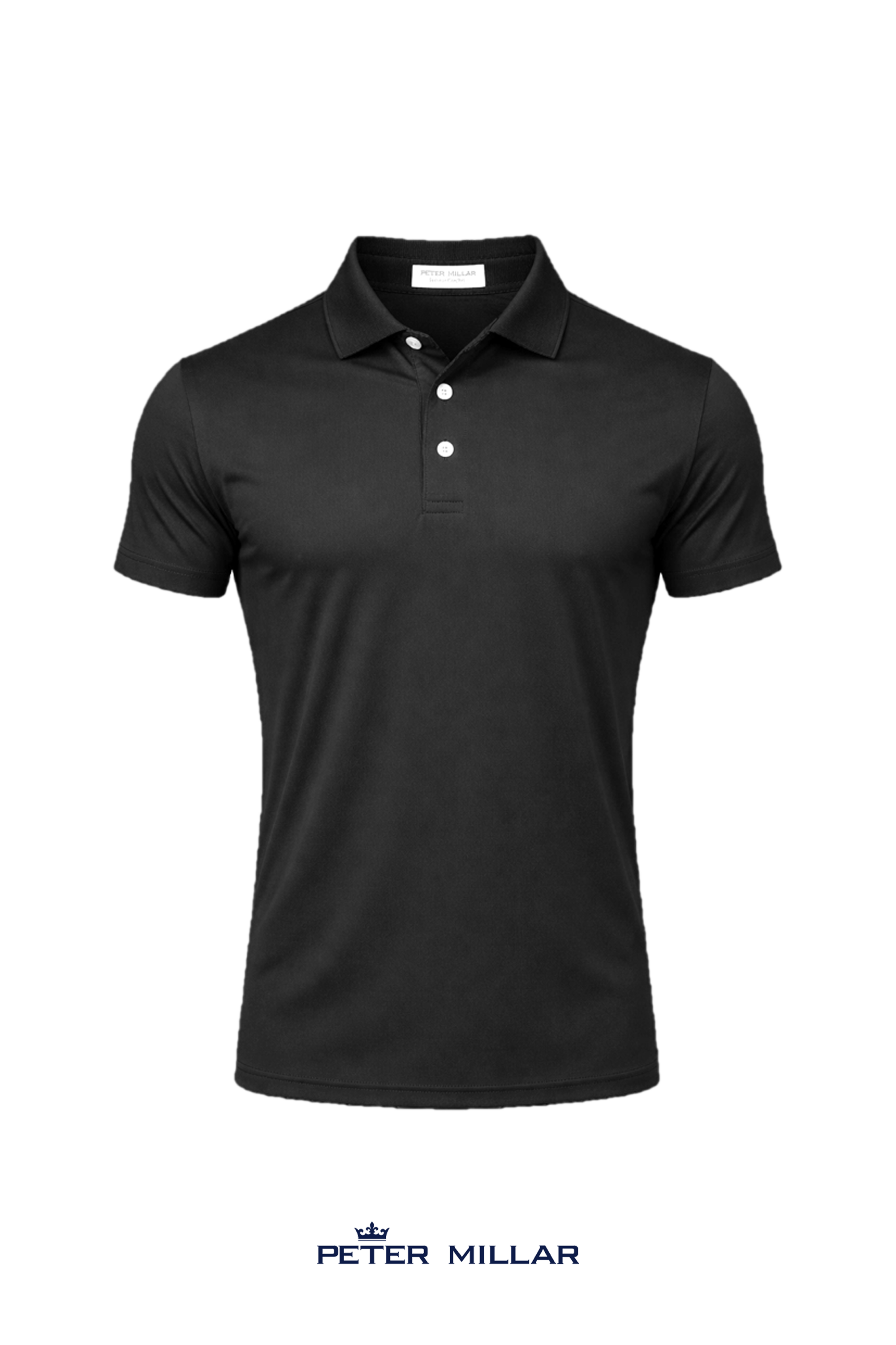Peter Millar Men's Solid Performance Polo - Self Collar
