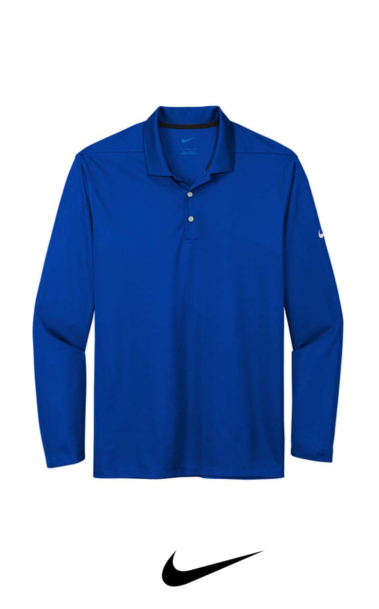 Nike Men's Dri-FIT Micro Pique 2.0 Long Sleeve Polo