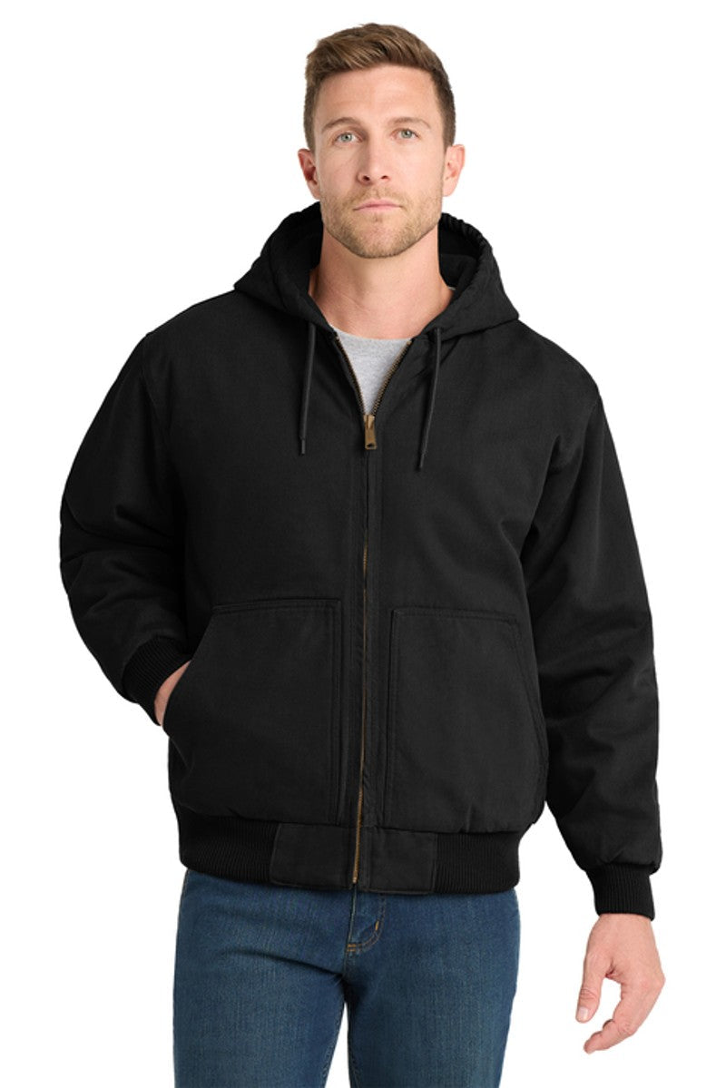 CornerStone® Washed Duck Cloth Insulated Hooded Work Jacket