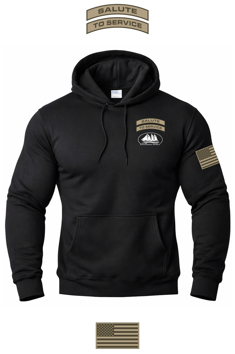Port & Co™ Core Fleece Pullover Hooded Sweatshirt SALUTE TO SERVICE