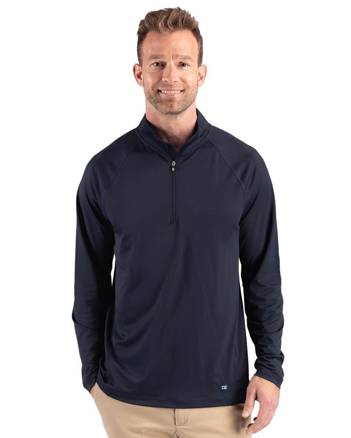 Cutter & Buck Prospect Recycled Featherlight Stretch Mens Quarter Zip