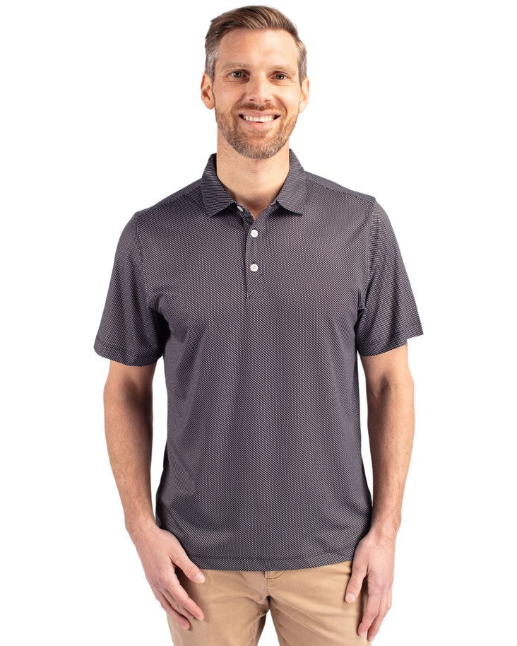 Cutter & Buck Pike Recycled Symmetry Print Mens Polo