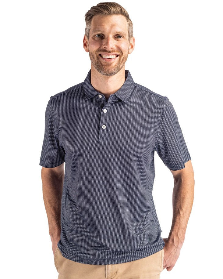 Cutter & Buck Pike Recycled Symmetry Print Mens Polo
