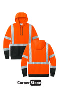 CornerStone® ANSI 107 Class 3 Heavy-Duty Fleece Pullover Hoodie