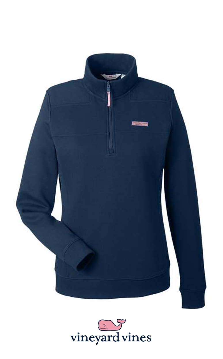 vineyard vines Women's Collegiate Shep Quarter-Zip Sweatshirt